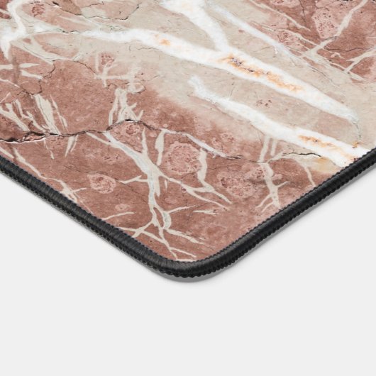 Elégant Rose profond et Marbre blanc (Coin)