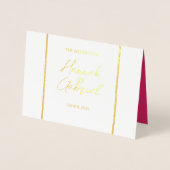 Élégant Rose Red Mariage Foil Invitation (Devant)