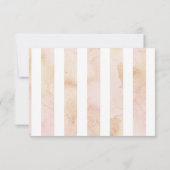 Elégant Rose romantique Jardin RSVP Mariage Chic (Dos)