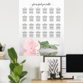 Élégant Rose rose 24 Tableau Mariage (Bureau à domicile)