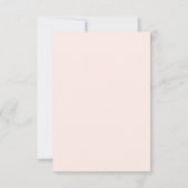 Elégant Rose Rose Dew Drops Designer Cartes RSVP (Dos)