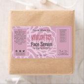 Élégant Rose rose  Pink Face Hair Huile Étiquette (En situation)