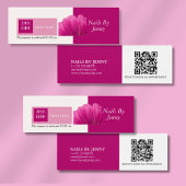 Elégant rose rose rose blanc clous de fleurs moder