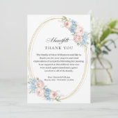 Élégant rose rose rose Merci funéraire Floral (Debout devant)