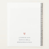 Elégant rose rose vert Aquarelle Peony Floral (Dos)