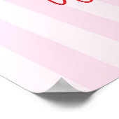 Élégant rose rouge moderne 16e anniversaire Poster (Coin)