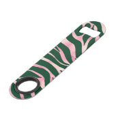 Elégant Rose vert Parties scintillant or Zebra (Dos Angle)