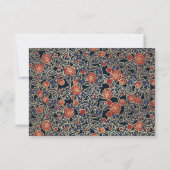 Elégant Rose victorien Gold Foil Wedding Carte RSV (Dos)