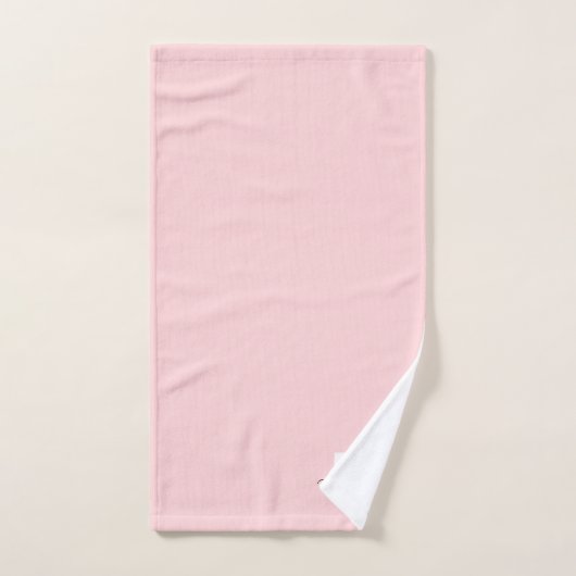 Élégant rose vierge Nom de script minimal Monogram (Serviette à main)