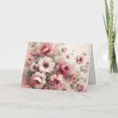 Elégant rose Vintage inspiré carte de note (Dos)