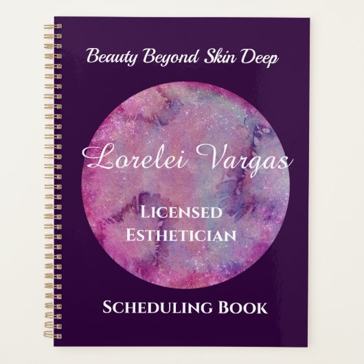 Elégant rose violet Aquarelle Esthétique (Devant)