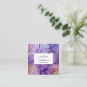 Élégant Rose violet Carte de visite (Debout devant)