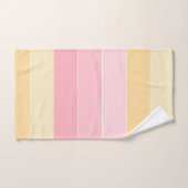 Elégant rose violet jaune blanc rose (Serviette à main)