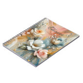 Elegant Roses in pale hues Personalized Notitieboek (Linkerzijde)