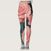 Élégant roses leggings rose sur un arrière - plan (Devant)