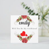 Elégant Rosy Serez-Vous Ma Carte De Fille (Debout devant)