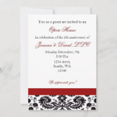 Elégant rouge Corporate party Invitation (Devant)