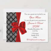 élégant rouge Fête d'entreprise Invitation (Devant)