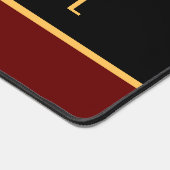 Élégant rouge foncé rayures noir PICKLEBALL Texte (Coin)