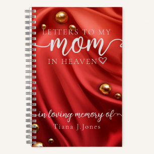 Élégant rouge maman mémorial Grief Carnet de sympa