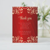 Elégant Rouge or Quinceanera Merci photo (Debout devant)