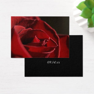 Élégant Rouge Rose Merci Mariage Favor Tags
