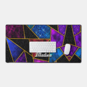 Elégant rouge violet girly géométrique (Clavier et souris)