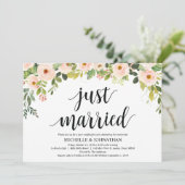 Élégant rougissent la carte d'invitation de brunch (Debout devant)