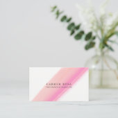 Élégant rougissent la carte rose de référence de (Debout devant)