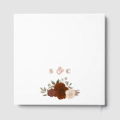 Elégant rouille Orange Boho Roses Mariage à huile (Verso)