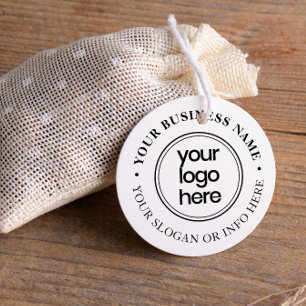 Elegant Round Typography Business Name Logo Zelfinktende Stempel