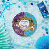 Elegant Royal African Paars & Blue Gender Reopenba Papieren Bordje (Feest)