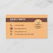Elegant ROYAL Bakery Pastry Chef Visitekaartje (Achterkant)
