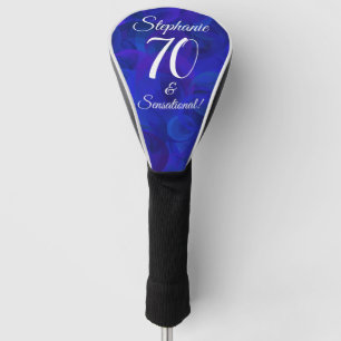 Elegant Royal Blue 70 en Sensational Birthday Golfheadcover