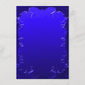 Elegant Royal Blue bruiloft details behuizing Kaar Informatiekaartje (Achterkant)