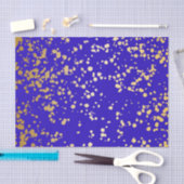 Elegant Royal Blue Glitter Tissue Paper Tissuepapier (Craft)