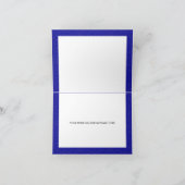 Elegant Royal Blue Silver Floral Hartelijk dank (Binnen)