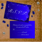 Elégant Royal Blue Wedding RSVP