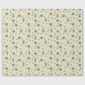 Elegant Royal Gold Crown Queen Bee Cadeaupapier (Vlak)