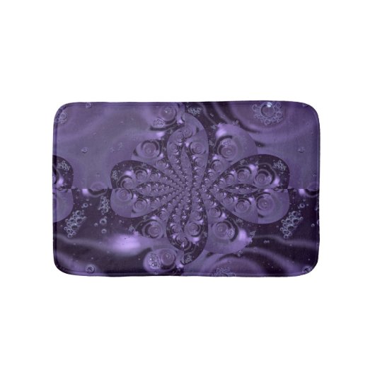 Elegant Royal Paars Liquid Sparkle Badmat (Voorkant)