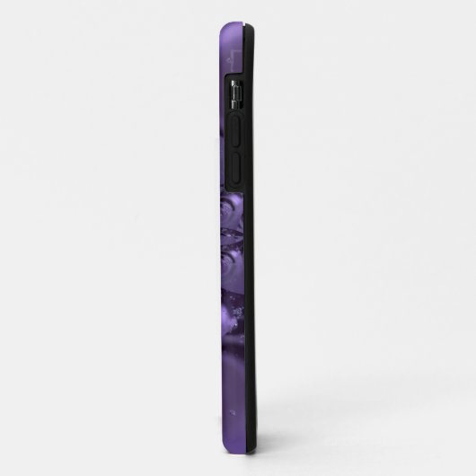 Elegant Royal Paars Liquid Sparkle Case-Mate iPhone Case (Achterkant/links)