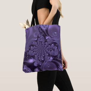 Elegant Royal Paars Liquid Sparkle Draagtas