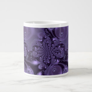 Elegant Royal Paars Liquid Sparkle Extra Grote Beker