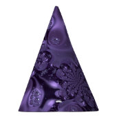 Elegant Royal Paars Liquid Sparkle Feesthoedjes (Rechts)