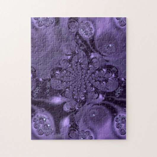 Elegant Royal Paars Liquid Sparkle Legpuzzel (Verticaal)