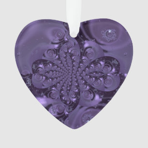 Elegant Royal Paars Liquid Sparkle Ornament