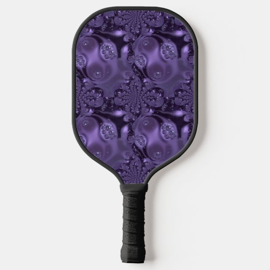 Elegant Royal Paars Liquid Sparkle Pickleball Paddle (Achterkant)