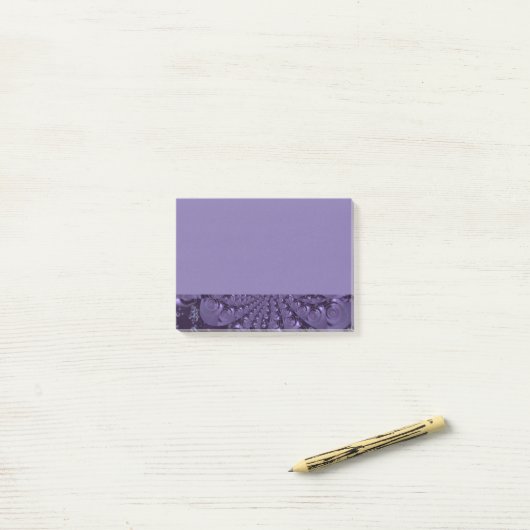 Elegant Royal Paars Liquid Sparkle Post-it® Notes (Op bureau)