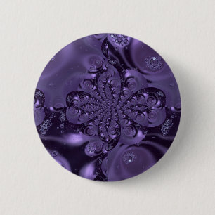 Elegant Royal Paars Liquid Sparkle Ronde Button 5,7 Cm