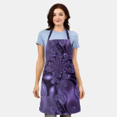 Elegant Royal Paars Liquid Sparkle Schort (Gedragen)